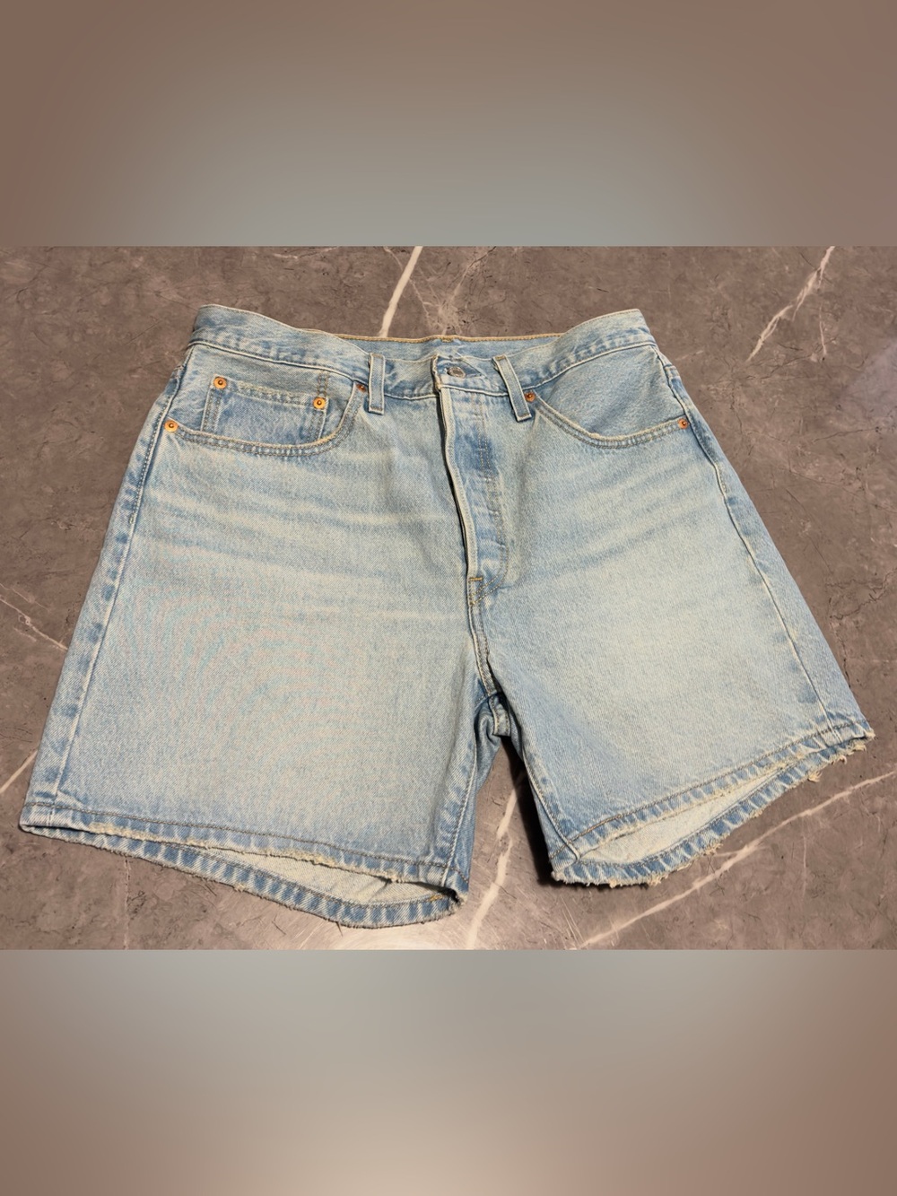 Levi's Light Blue Denim Cutoff Shorts